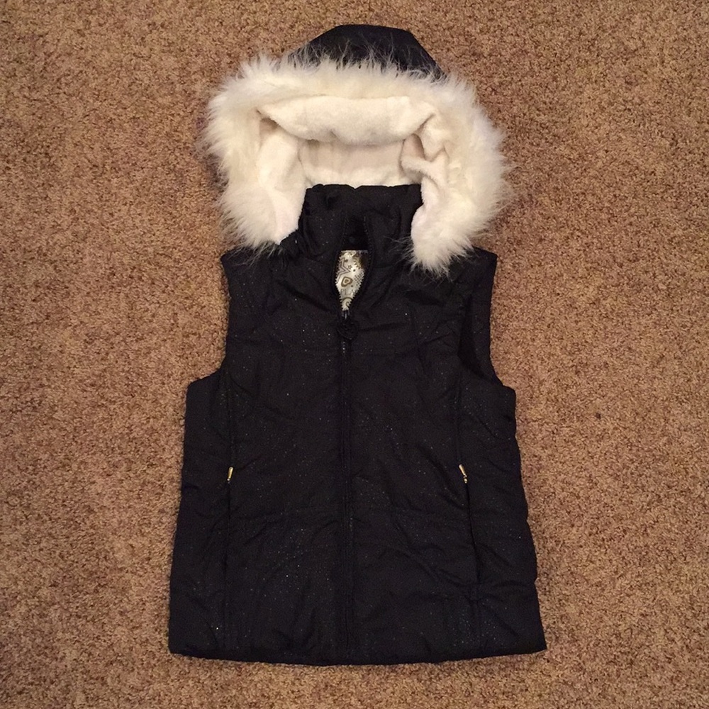 Little girls puff vest